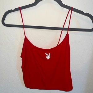 playboy red tank top
